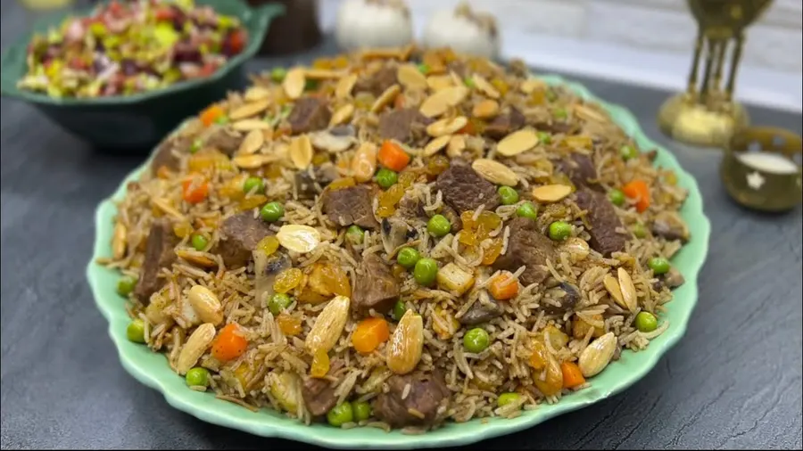 Berijanirijst – met vlees & noten, Syrische catering