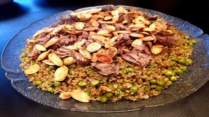 Freekeh – met vlees & noten, Syrische catering