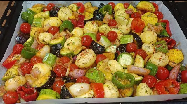 Mix groenten uit de oven – vegetarisch, Syrische catering