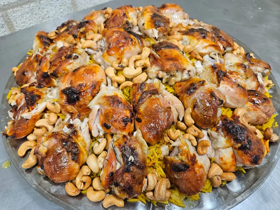 Mandi-rijst – met indische kebab, Syrische catering