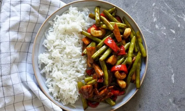 Rijst met sperziebonen – stoofgerecht, Syrische catering